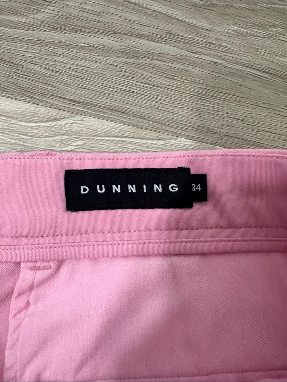 Men's Dunning Pink Performance Chino Goof Shorts. Size 34 - Picture 3 of 7